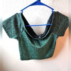 Forever 21 green crop top